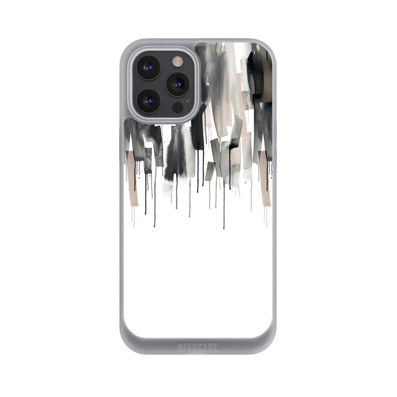 iPhone 12 Pro Max NIVOpure Watery Stripes Japandi Black