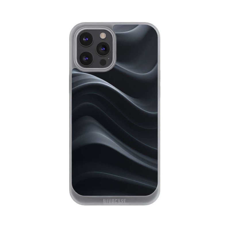 iPhone 12 Pro Max NIVOpure Black Waves Texture