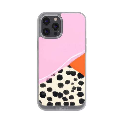 Apple iPhone 12 Pro Max NIVOpure Rosa und Orange Gepunkteter Hintergrund