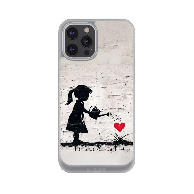 iPhone 12 Pro Max NIVOpure Girl Watering Bunch of Flowers 