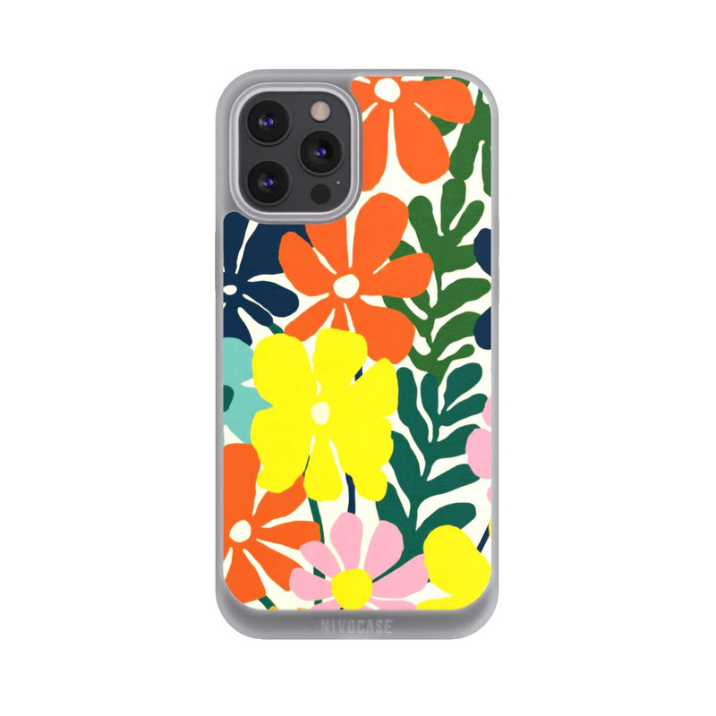 iPhone 12 Pro Max NIVOpure Flowers Colorful Illustration