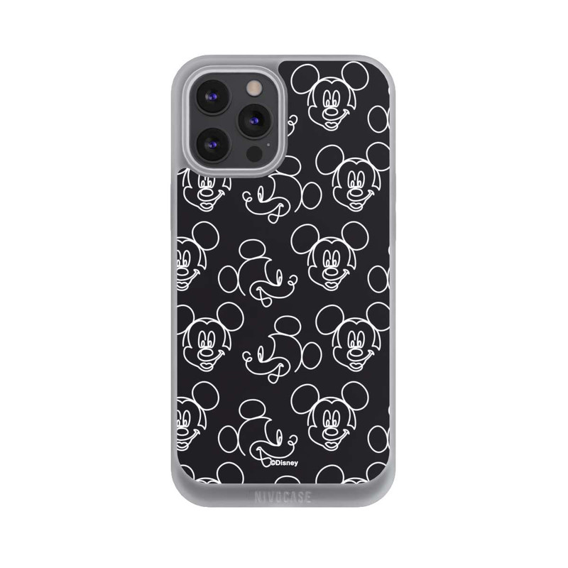 iPhone 12 Pro Max NIVOpure Disney Mickey Muster Schwarz