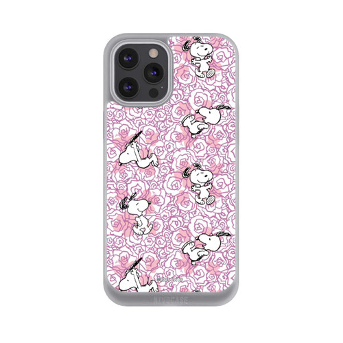 Apple iPhone 12 Pro Max NIVOpure Peanuts Pink Roses Pattern