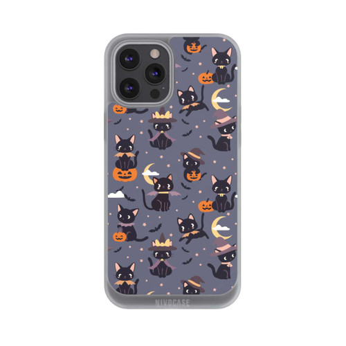 Apple iPhone 12 Pro Max NIVOpure Cute Halloween Witch Cats and Pumpkins