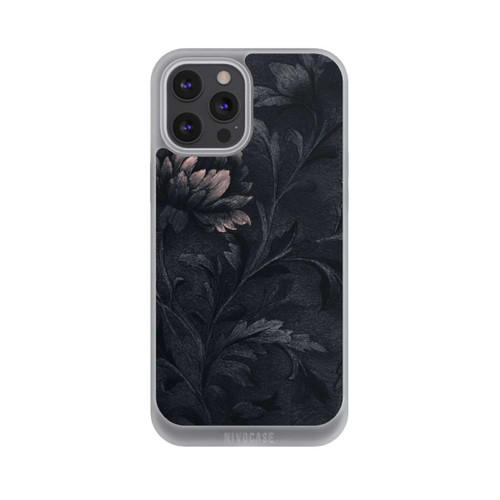 Apple iPhone 12 Pro Max NIVOpure Dunkles Blumenmuster Vintage