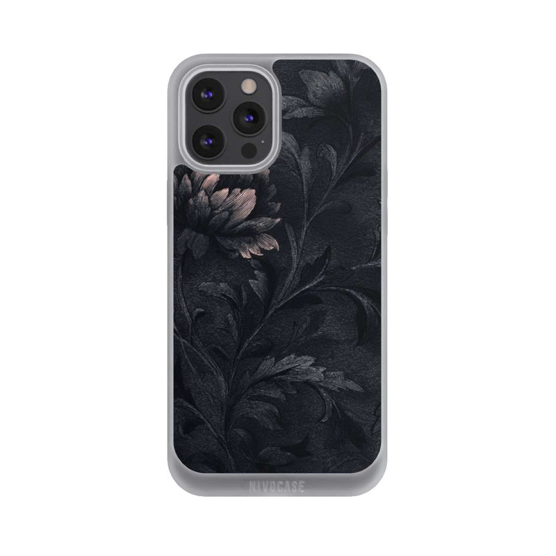 iPhone 12 Pro Max NIVOpure Dunkles Blumenmuster Vintage