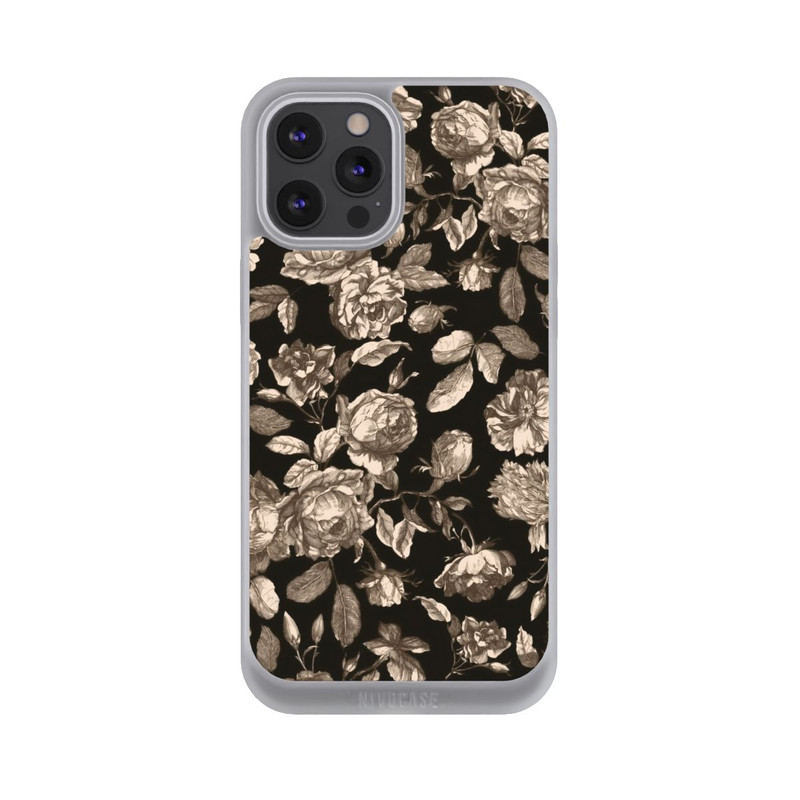 iPhone 12 Pro Max NIVOpure Leinwand dunkle Blumen