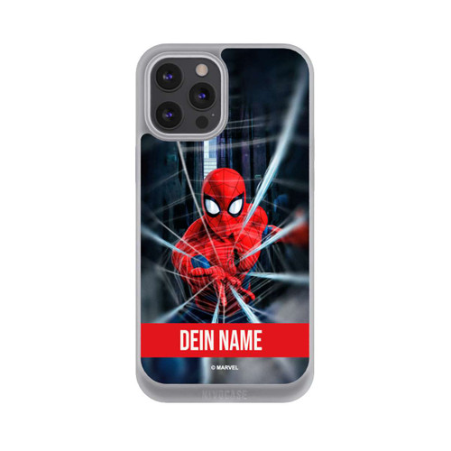 Apple iPhone 12 Pro Max NIVOpure Spiderman Webs in Action Personalisierbar
