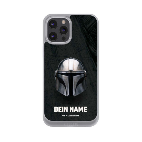 Apple iPhone 12 Pro Max NIVOpure Star Wars Mandalorian Black Helmet Personalisierbar