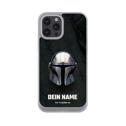 Apple iPhone 12 Pro Max NIVOpure Star Wars Mandalorian Black Helmet Personalisierbar