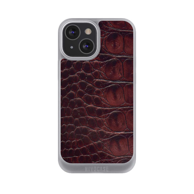 iPhone 13 Mini NIVOpure Kroco Dunkelbraun