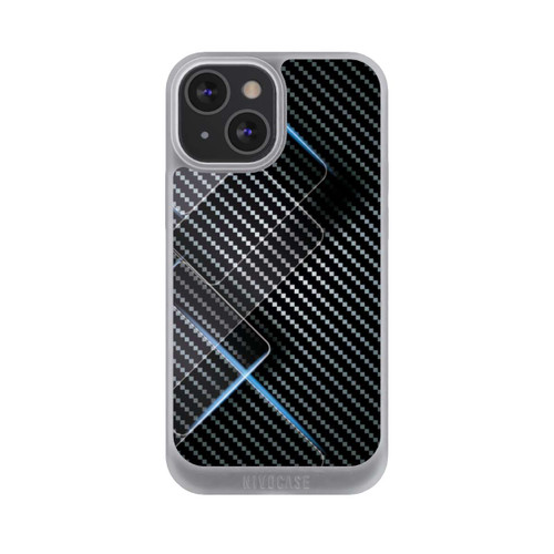 Apple iPhone 13 Mini NIVOpure Blaue Linien auf Karbon