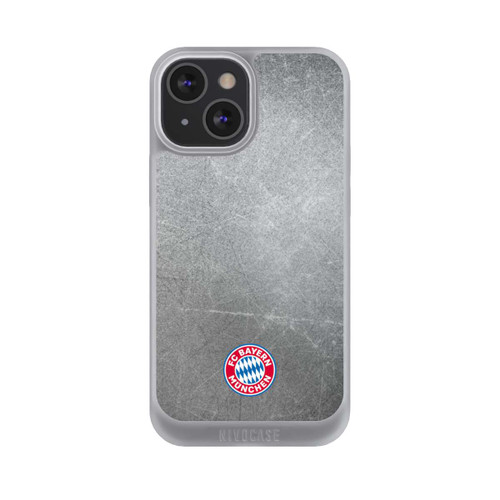 Apple iPhone 13 Mini NIVOpure Klassisches FCB Logo Klein - Bunt auf Metalllook