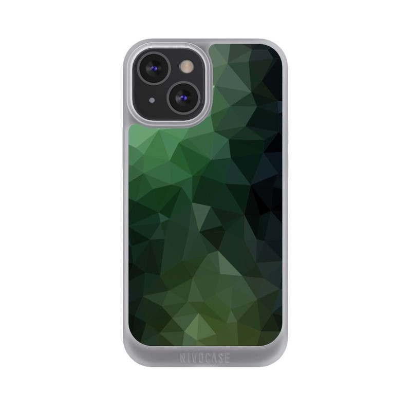 iPhone 13 Mini NIVOpure Polygonal Mosaic Green