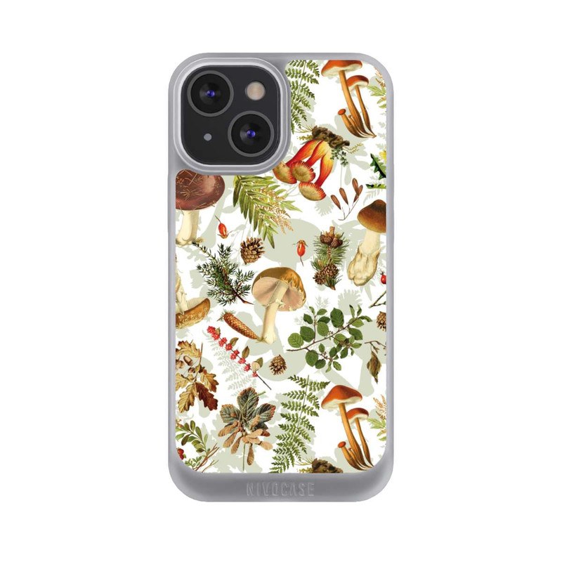 iPhone 13 Mini NIVOpure Pilzmuster Weiß