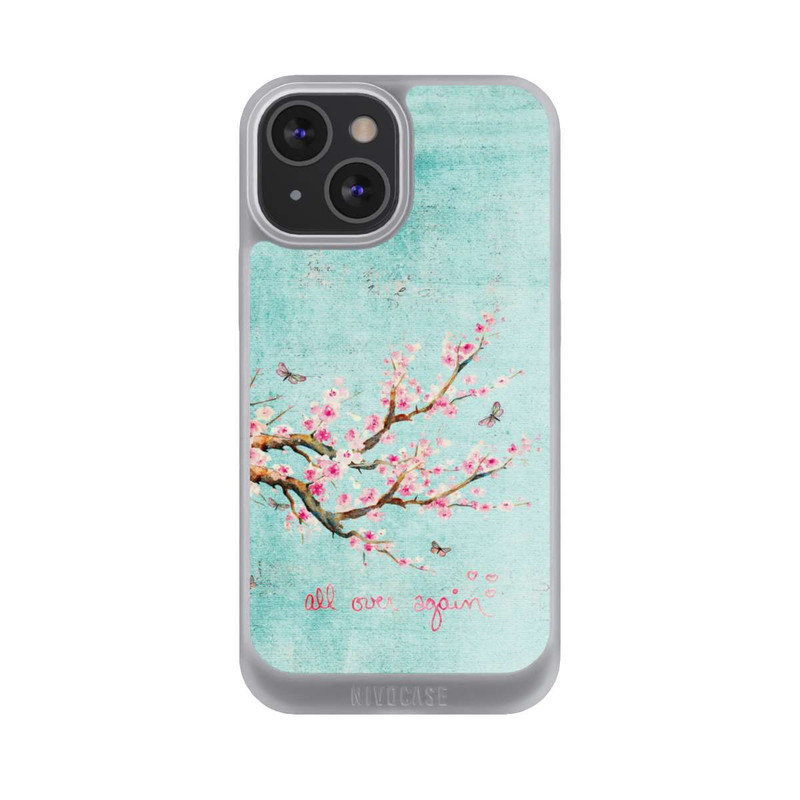 iPhone 13 Mini NIVOpure Cherry Blossom Tree Pattern Blue