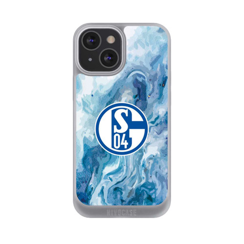 Apple iPhone 13 Mini NIVOpure Schalke 04 Flüssig Blau