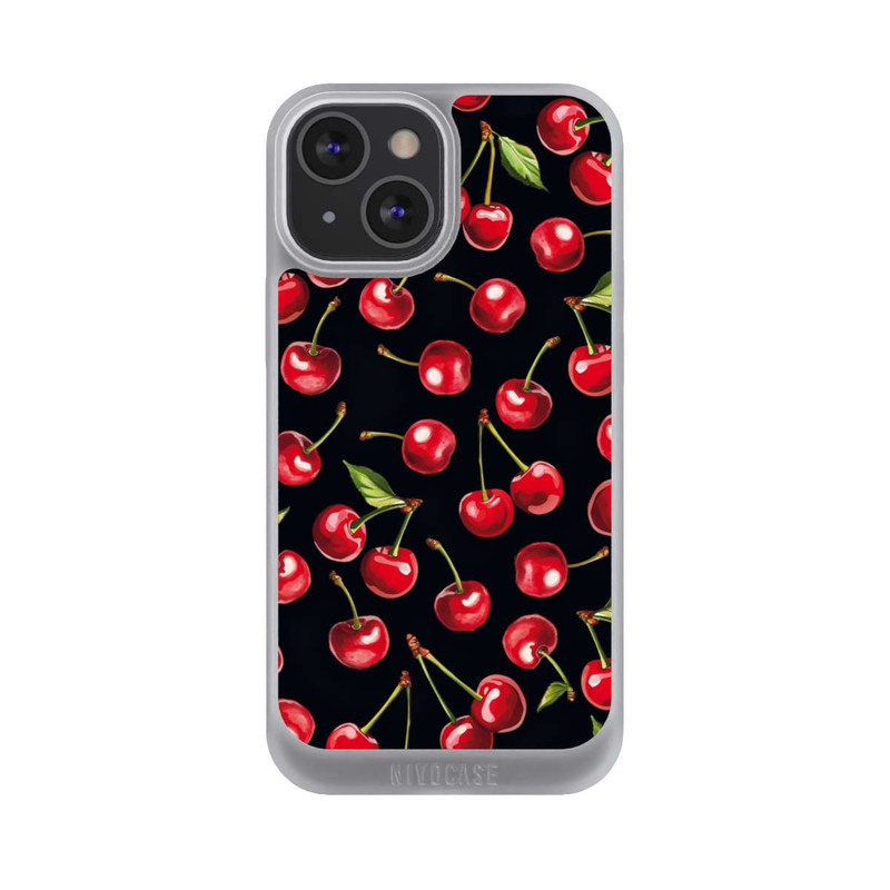 iPhone 13 Mini NIVOpure Kirschmuster Schwarz mit KI