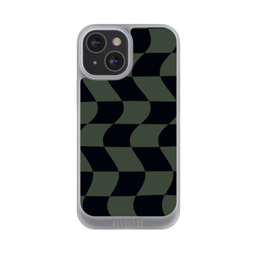 Apple iPhone 13 Mini NIVOpure Checked Pattern Green Black