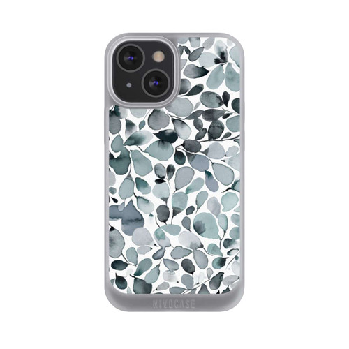 Apple iPhone 13 Mini NIVOpure Eucalyptus Watercolor Leaves Grey