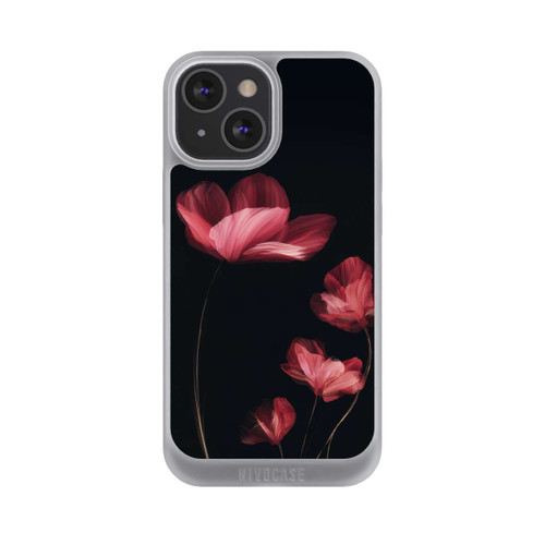 Apple iPhone 13 Mini NIVOpure Burgunder Blüten schwarz