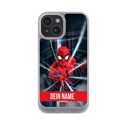 Apple iPhone 13 Mini NIVOpure Spiderman Webs in Action Personalisierbar