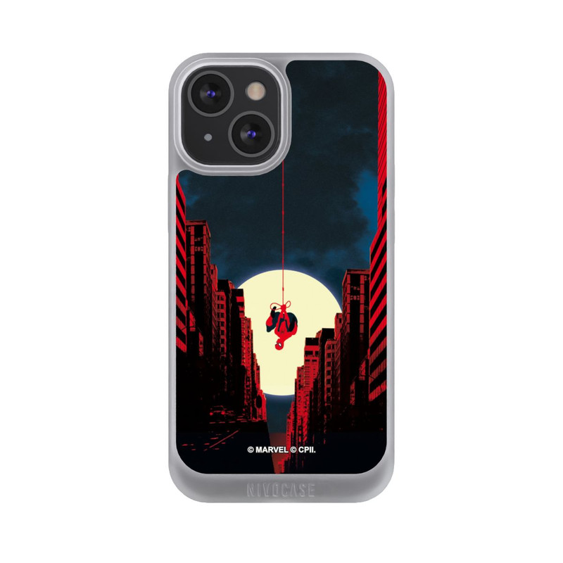 iPhone 13 Mini NIVOpure Spider-Man Marvel between Skyscrapers
