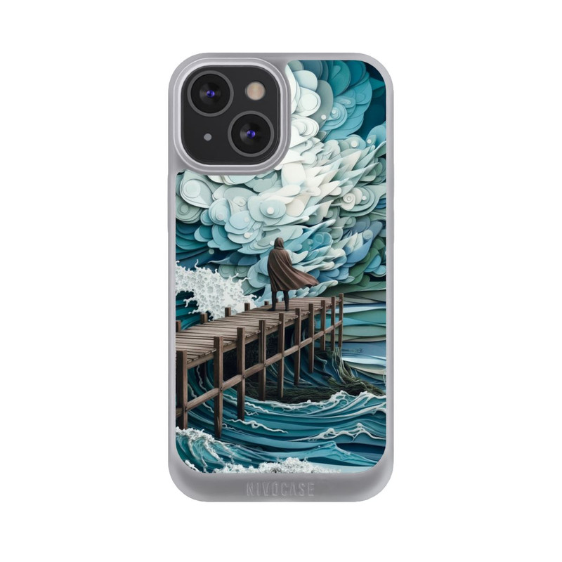 iPhone 13 Mini NIVOpure Stormy sea with AI
