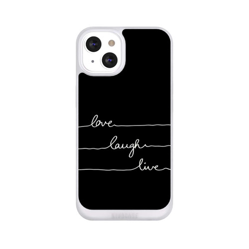 Apple iPhone 13 NIVOpure Love Laugh Live weiß/schwarz