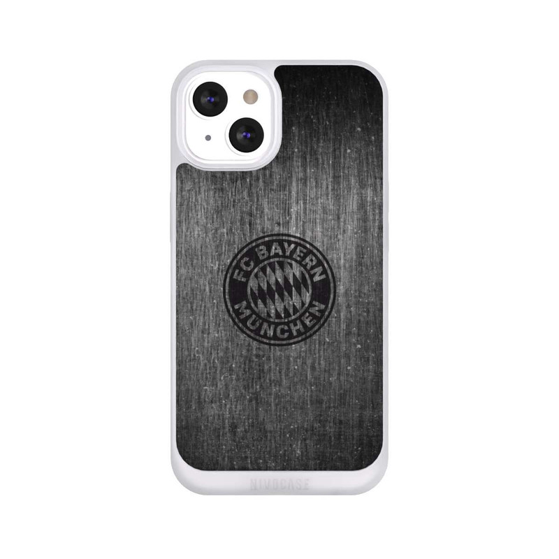 iPhone 13 NIVOpure Metalllook FCB Logo einfarbig