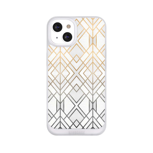 Apple iPhone 13 NIVOpure Gold und Grauer Geo Golddruck