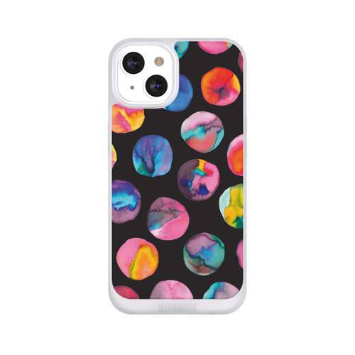 Apple iPhone 13 NIVOpure Marbres d'encre colorés points noirs