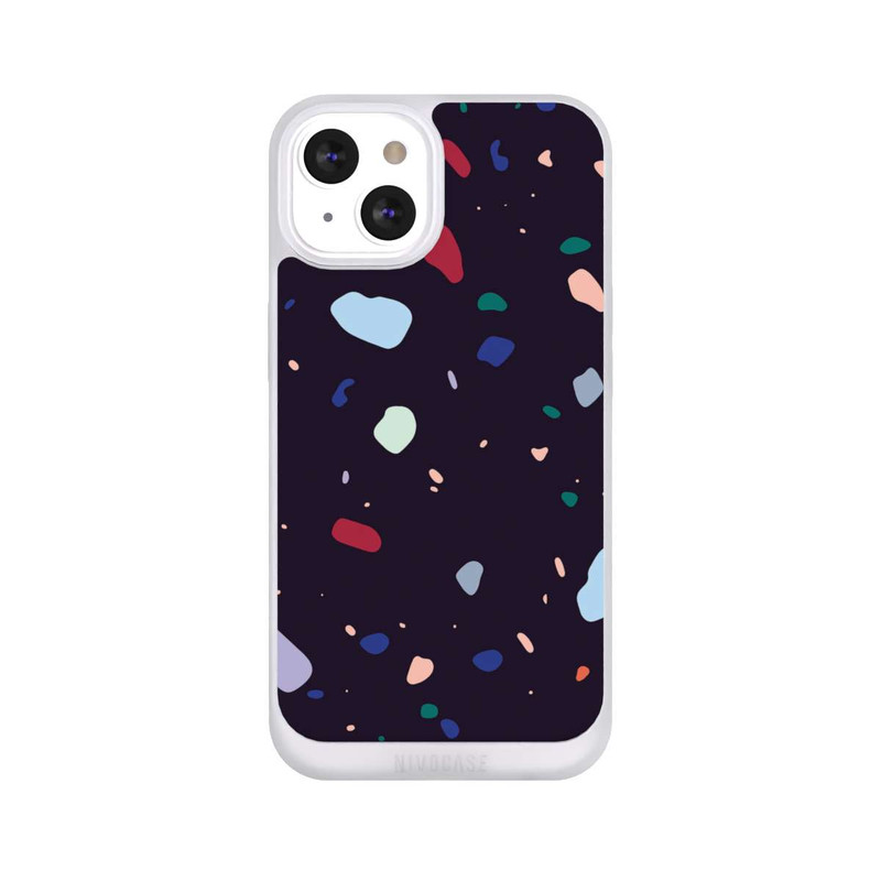 iPhone 13 NIVOpure Modern Dark Rounded Terrazzo