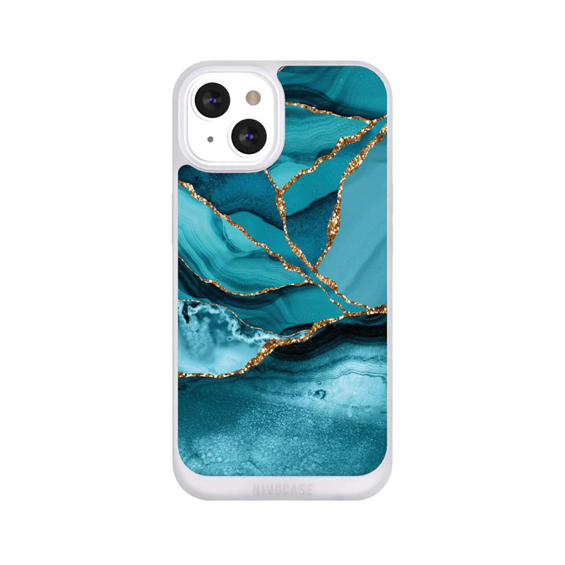 iPhone 13 NIVOpure Eisblaue Marmor Landschaft