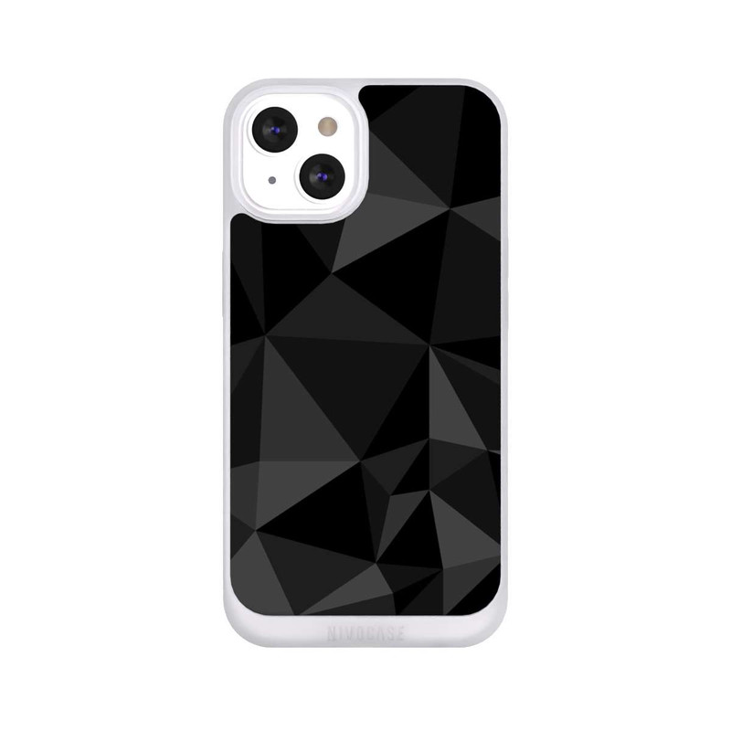 iPhone 13 NIVOpure Polygonmuster schwarz