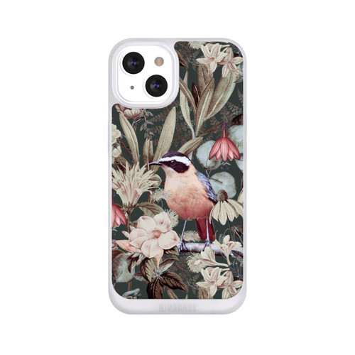 Apple iPhone 13 NIVOpure Orange Bird in Vintage Flower Pattern