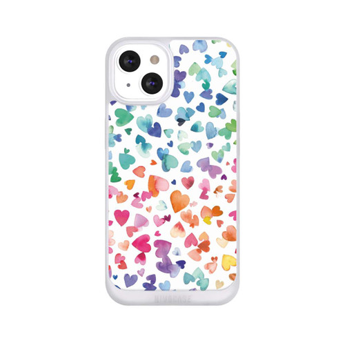 Apple iPhone 13 NIVOpure Coeurs d'amour aquarelle