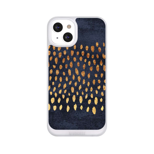 Apple iPhone 13 NIVOpure Muster Gold und Marine