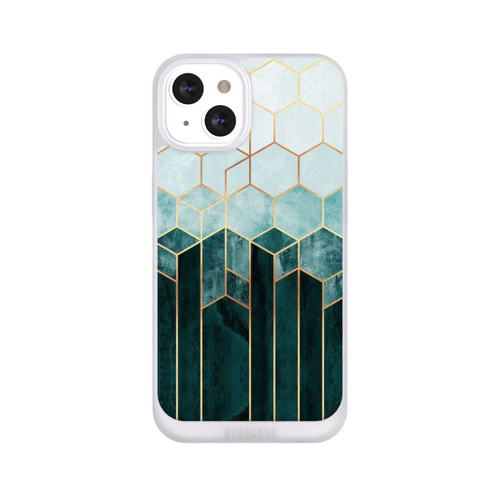Apple iPhone 13 NIVOpure Blaugrüne Sechsecke
