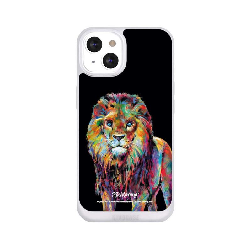 iPhone 13 NIVOpure Löwe Bunte Kunst von P.D. Moreno