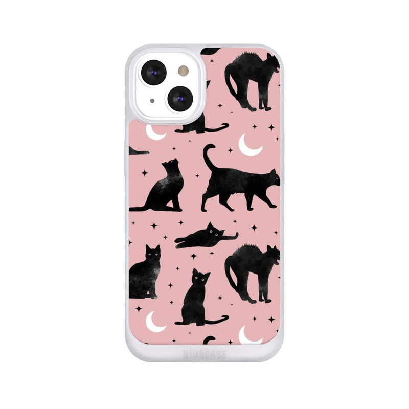 iPhone 13 NIVOpure Cats And Moon On Pink