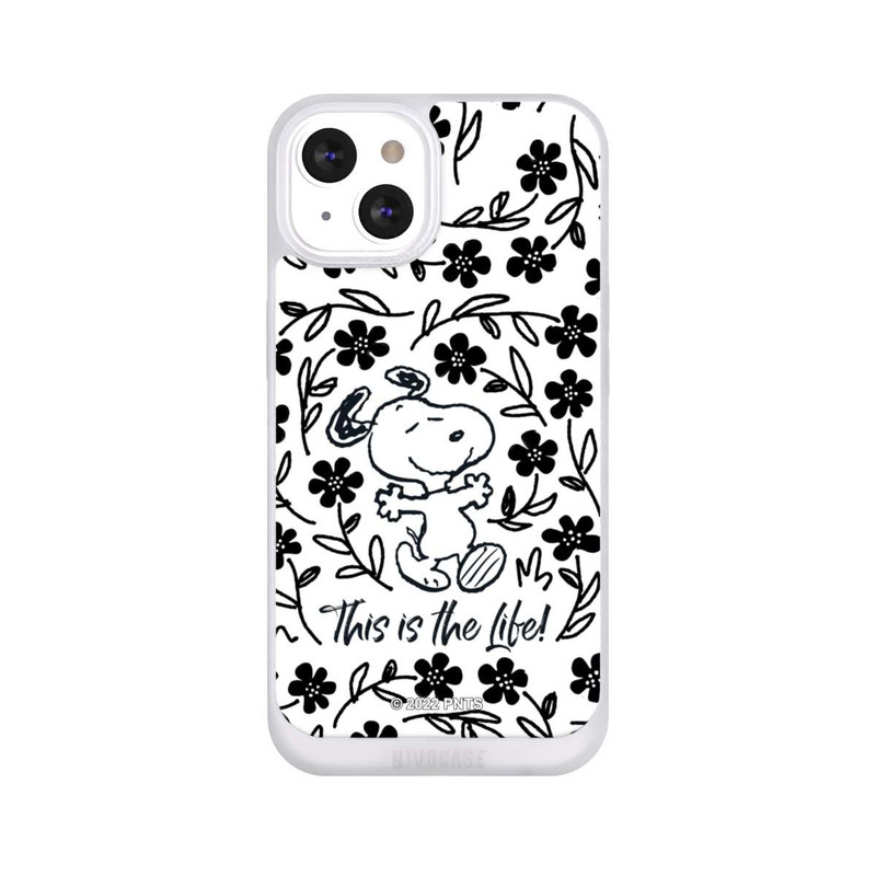 iPhone 13 NIVOpure Snoopy schwarz und weiß This Is The Life