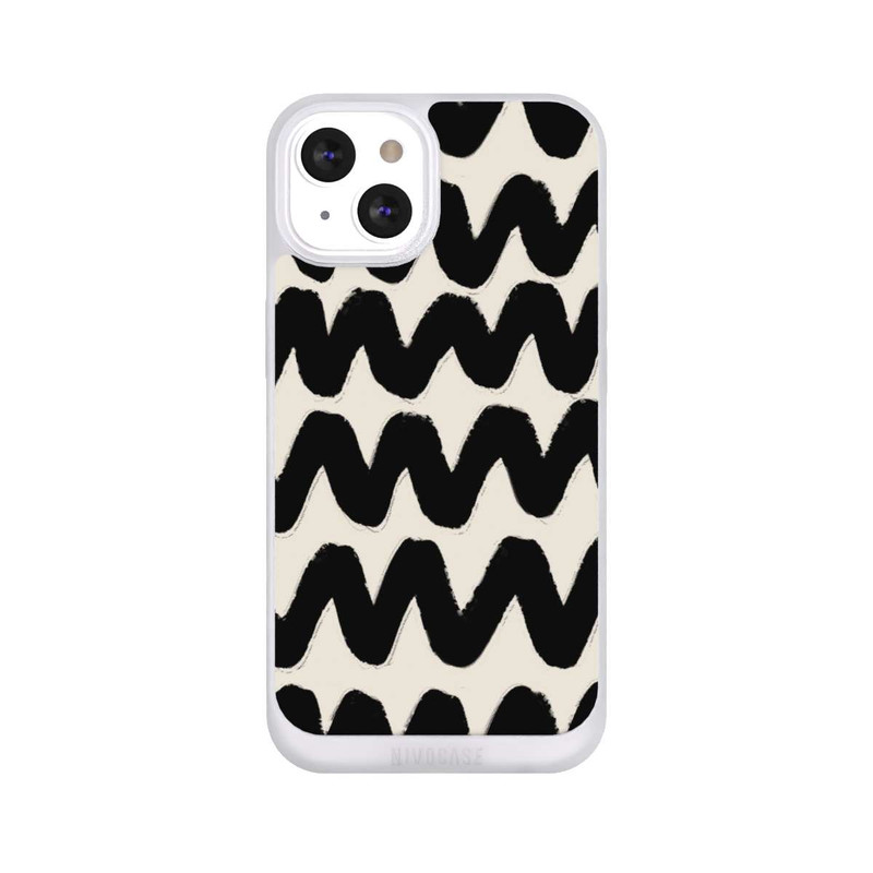iPhone 13 NIVOpure Vagues Noires Pattern