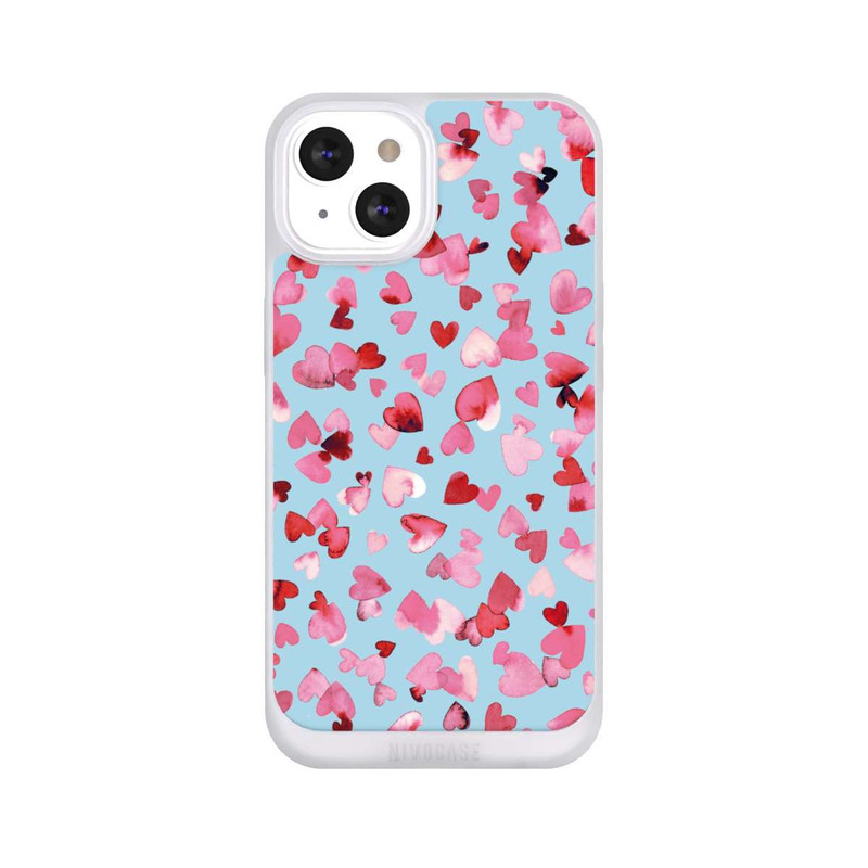iPhone 13 NIVOpure Valentinstagsherzen in rosa blau