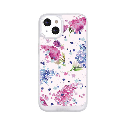 Apple iPhone 13 NIVOpure Hortensias Floraux Lilas Rose