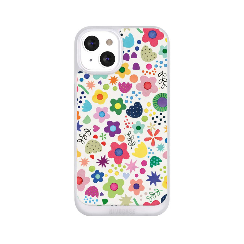 iPhone 13 NIVOpure Psychedelische Blumen bunt