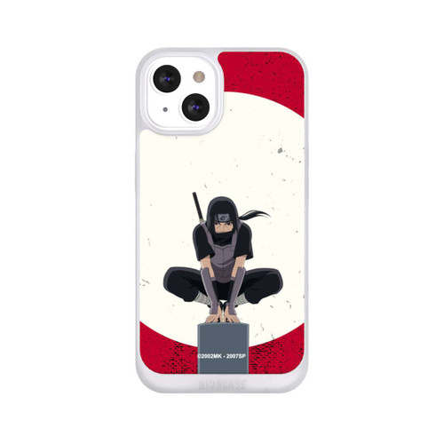 Apple iPhone 13 NIVOpure Itachi Uchiha Symbol Roter Hintergrund