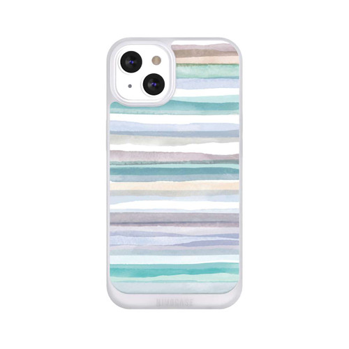 Apple iPhone 13 NIVOpure Rayures pastel bleu