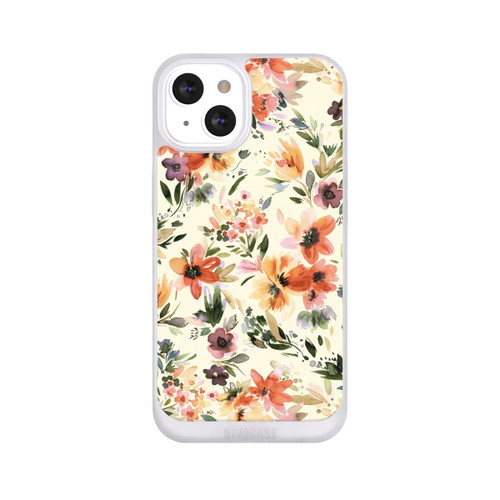 Apple iPhone 13 NIVOpure Fleurs artistiques d'été Ivoire