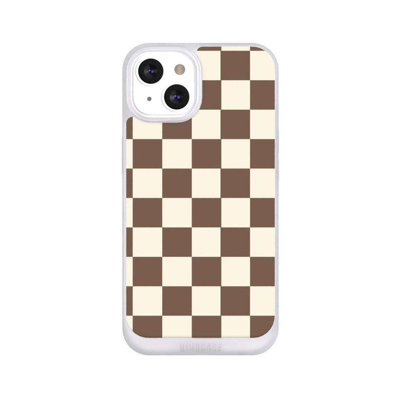 iPhone 13 NIVOpure Checkerboard brown